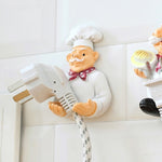 Cute Wall Self Adhesive Plug Resin Hook Kitchen Rack, Foot Drag, Hand Drag