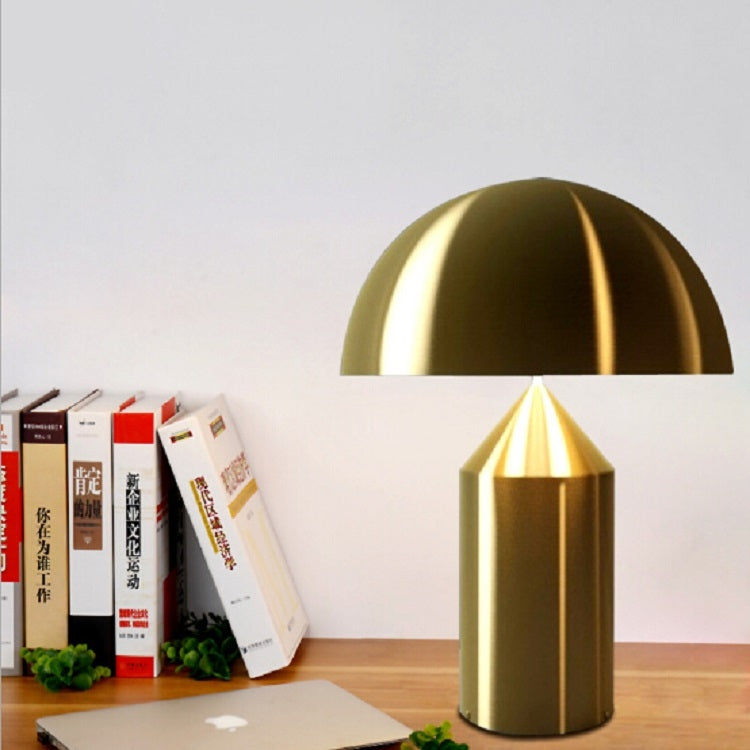 โคมไฟตั้งโต๊ะเห็ดโลหะ LED E14 สำหรับตกแต่งห้องนอน ปลั๊ก EU มีสี S Black, L Black, S White, L White, S Gold, L Gold