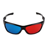 แว่นตา 3D พลาสติกกรอบสีดำ 2 ชิ้น สำหรับภาพยนตร์ เกม DVD วิดีโอแบบมิติ 3D Anaglyph