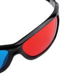 แว่นตา 3D พลาสติกกรอบสีดำ 2 ชิ้น สำหรับภาพยนตร์ เกม DVD วิดีโอแบบมิติ 3D Anaglyph