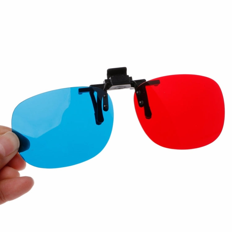 แว่นตา 3D สเตอริโอ สีแดงและน้ำเงิน สำหรับสายตาสั้นและดูหนัง 3D คอมพิวเตอร์ ทีวี