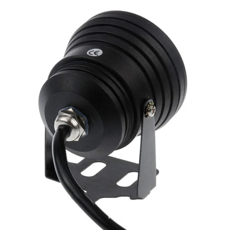 ไฟสปอตไลท์ใต้น้ำสำหรับสระว่ายน้ำ 10W พร้อมนาฬิกาตั้งเวลา ไฟสปอตไลท์ใต้น้ำตู้ปลา DC 12V ไฟวอร์มไวท์ ไฟสีขาว
