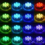 โคมไฟตู้ปลาแบบหมุน RGB กันน้ำสำหรับดำน้ำ ใต้น้ำ