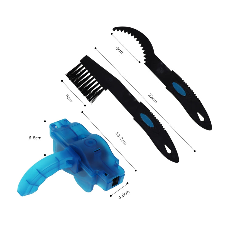 ชุดแปรงทำความสะอาดโซ่ล้อจักรยาน สำหรับซ่อมแซมและทำความสะอาด จำนวน 3 ชิ้น