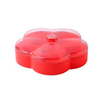 Flower-shaped Transparent Wedding Candy Snack Dried Fruit Storage Box, Single Layer, Double Layer