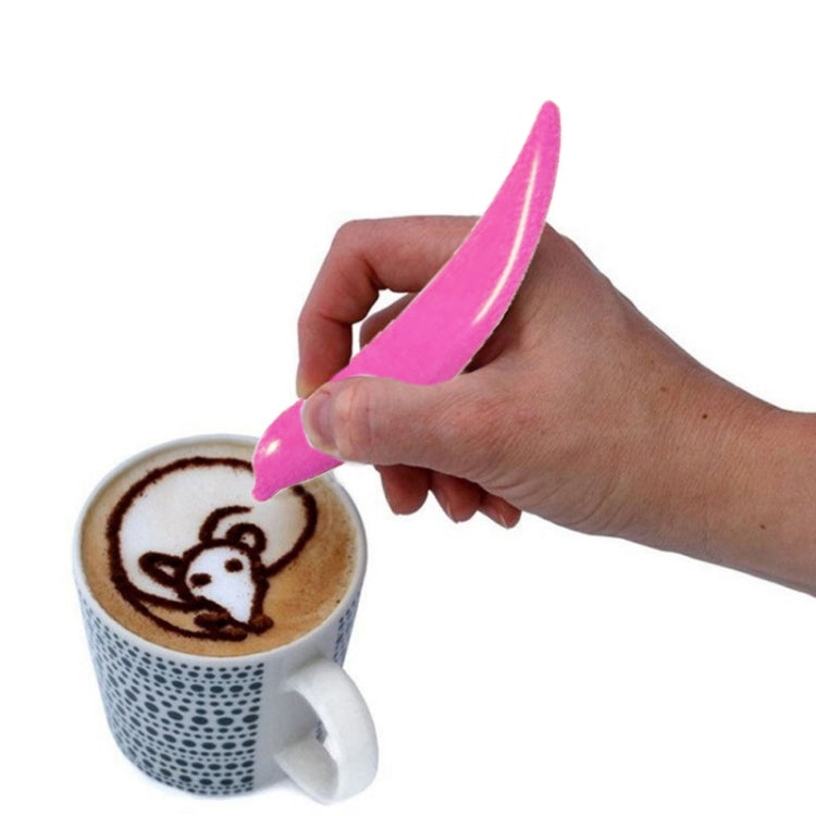 ปากกาแต่งลายลาเต้ไฟฟ้าใหม่ สำหรับกาแฟ เค้ก เครื่องมือแกะสลักเค้กเครื่องเทศ เครื่องมืออบขนม