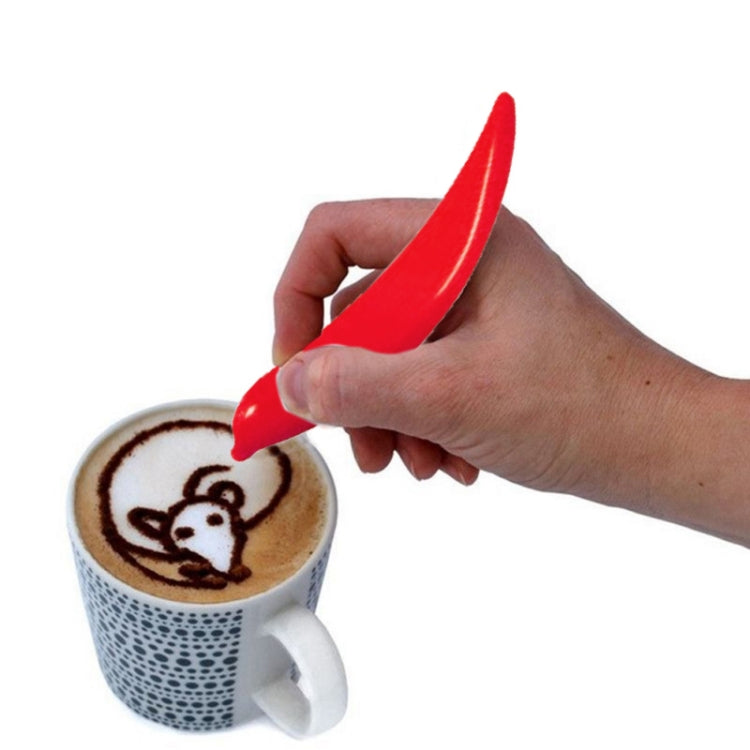 ปากกาแต่งลายลาเต้ไฟฟ้าใหม่ สำหรับกาแฟ เค้ก เครื่องมือแกะสลักเค้กเครื่องเทศ เครื่องมืออบขนม