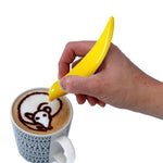 ปากกาแต่งลายลาเต้ไฟฟ้าใหม่ สำหรับกาแฟ เค้ก เครื่องมือแกะสลักเค้กเครื่องเทศ เครื่องมืออบขนม