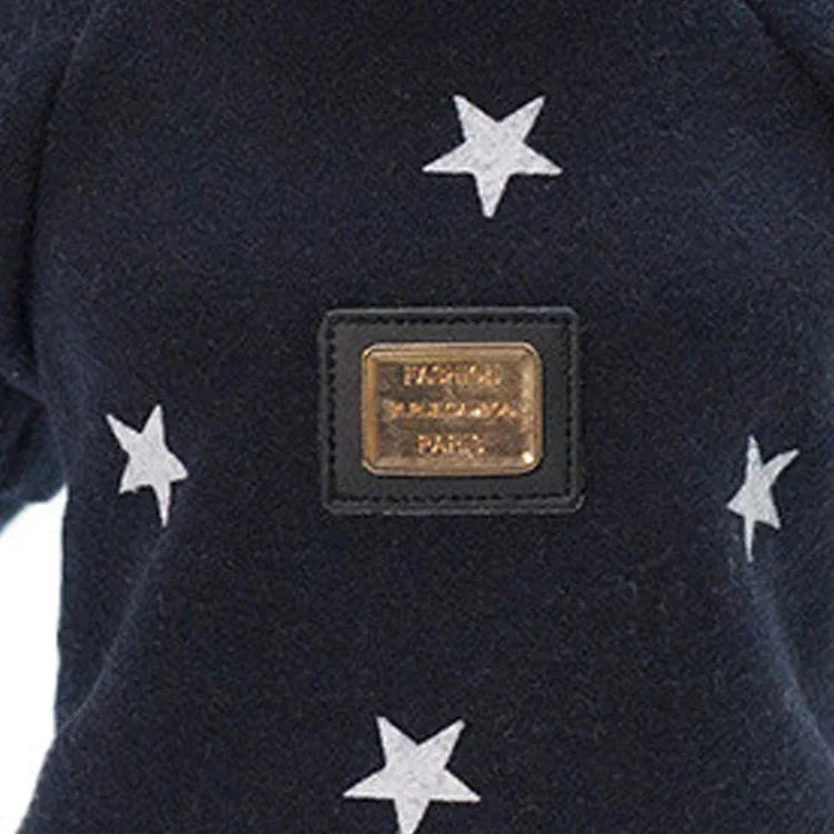 เสื้อกันหนาวลายดาวห้าแฉกสำหรับสัตว์เลี้ยง เสื้อผ้าสัตว์เลี้ยงอบอุ่น, L, XXL, XL