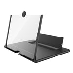 14 inch 3D Mobile Phone Screen Stretching Bracket Amplifier, Black, White