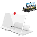 14 inch 3D Mobile Phone Screen Stretching Bracket Amplifier, Black, White