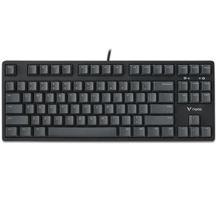 คีย์บอร์ดเกมมีสาย Rapoo V860 แบบกลไก สำหรับเดสก์ท็อป มี 61, 87, 104 ปุ่ม