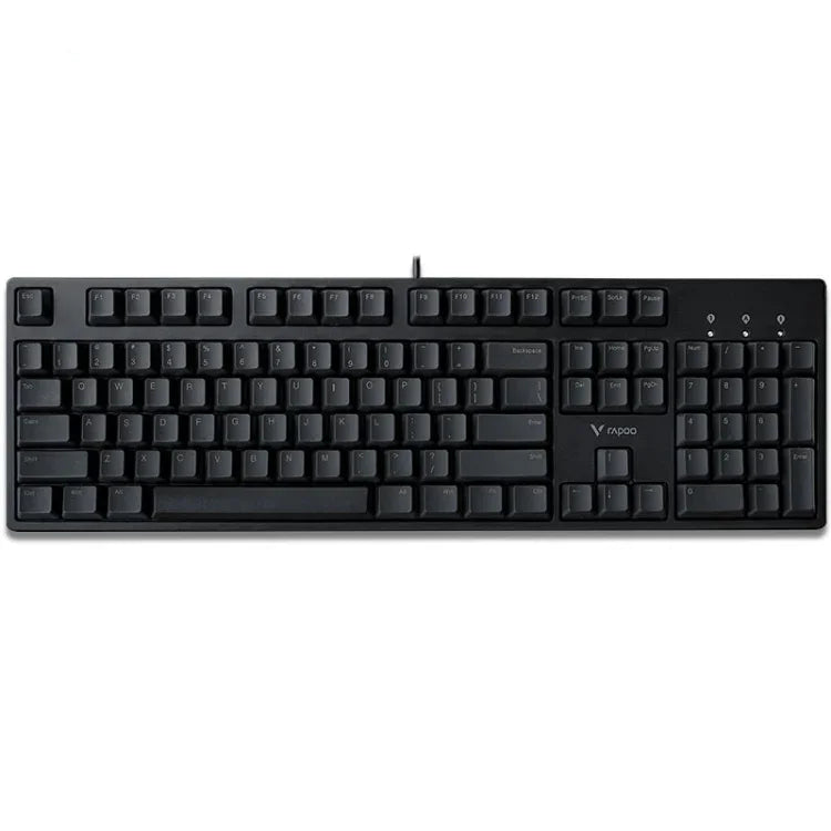 คีย์บอร์ดเกมมีสาย Rapoo V860 แบบกลไก สำหรับเดสก์ท็อป มี 61, 87, 104 ปุ่ม