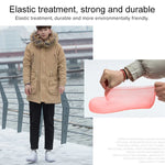 รองเท้าบูทกันฝนแบบพกพา กันลื่น ใช้ซ้ำได้ ปกคลุมรองเท้ากันน้ำ PVC, ขนาด 31