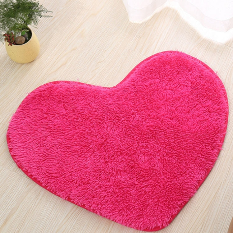 พรมห้องน้ำกันลื่นรูปหัวใจ พรมครัว ตกแต่งบ้าน ขนาด 30*40 ซม., 40*50 ซม., 50*60 ซม., 60*70 ซม.