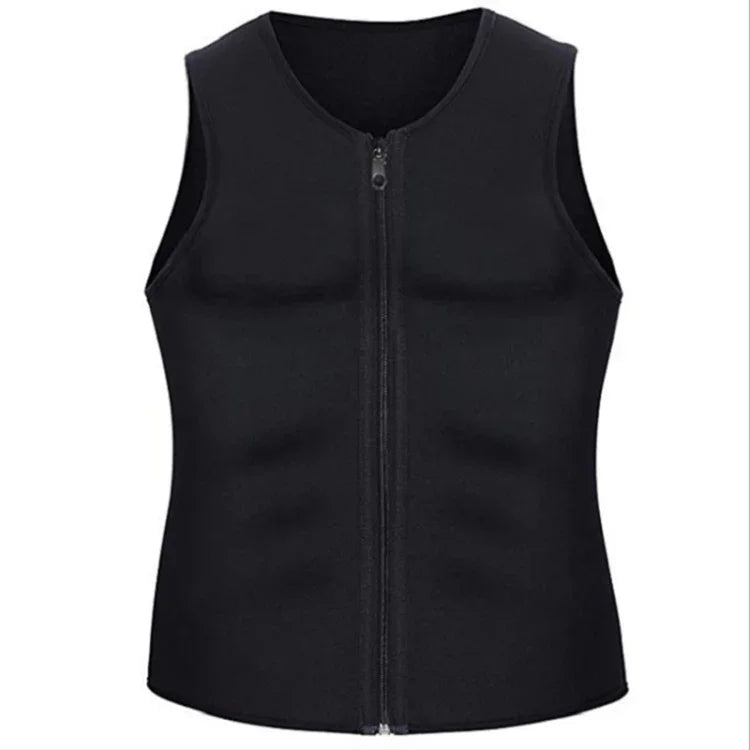 เสื้อกั๊กซิปสำหรับผู้ชาย เสื้อรัดหน้าท้อง เสื้อฟิตเนส, S, L, XL, XXL, XXXL, M