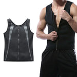เสื้อกั๊กซิปสำหรับผู้ชาย เสื้อรัดหน้าท้อง เสื้อฟิตเนส, S, L, XL, XXL, XXXL, M