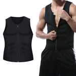 เสื้อกั๊กซิปสำหรับผู้ชาย เสื้อรัดหน้าท้อง เสื้อฟิตเนส, S, L, XL, XXL, XXXL, M
