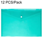 12 PCS A4 Clear Document Bag Paper File Folder Stationery School Office PP Case
