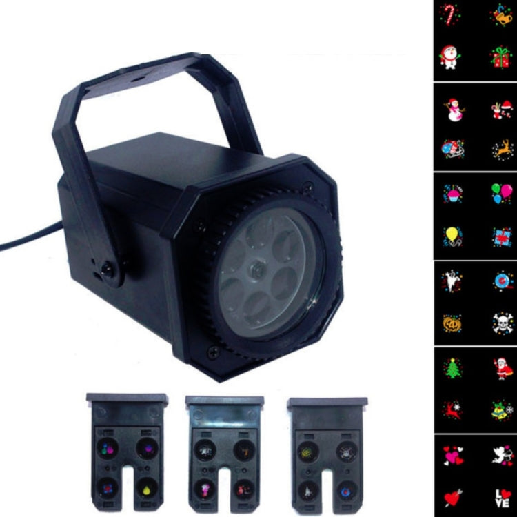 ไฟเลเซอร์ลายเกล็ดหิมะคริสต์มาส LED 8W สำหรับเวที, ปลั๊ก US, ปลั๊ก EU