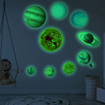 สติ๊กเกอร์เรืองแสงลายระบบสุริยะ E wall Planet สำหรับห้องนอนและห้องต่างๆ