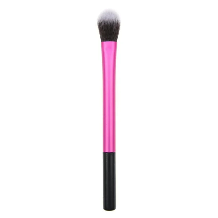 แปรงแต่งหน้าหัวแปรงอลูมิเนียมสีชมพู แปรงไฮไลท์ แปรงแต่งตา