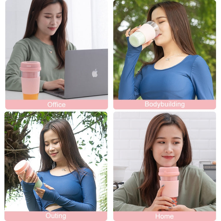 เครื่องคั้นน้ำผลไม้ไฟฟ้าขนาดเล็กแบบพกพาชาร์จ USB สำหรับใช้ในบ้าน ความจุ 250 มล.