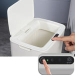 Fully-automatic with Lip Covered Household Living Room Kitchen Bathroom Intelligent Induction Trash Can, Charged Type