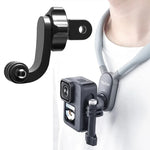 อุปกรณ์เสริมกล้องกีฬา สำหรับ GoPro HERO11 Black / HERO9 Black / DJI Osmo Action 3, แขนโค้งแนวตั้งกลาง, แท่งต่อโค้ง, แขนโค้งสากลตรงกลาง, หัวแปลง 1/4