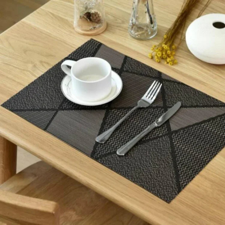 แผ่นรองโต๊ะดีไซน์สร้างสรรค์เป็นมิตรกับสิ่งแวดล้อม แผ่นรองแก้วกาแฟ ขนาด 30x45 ซม.