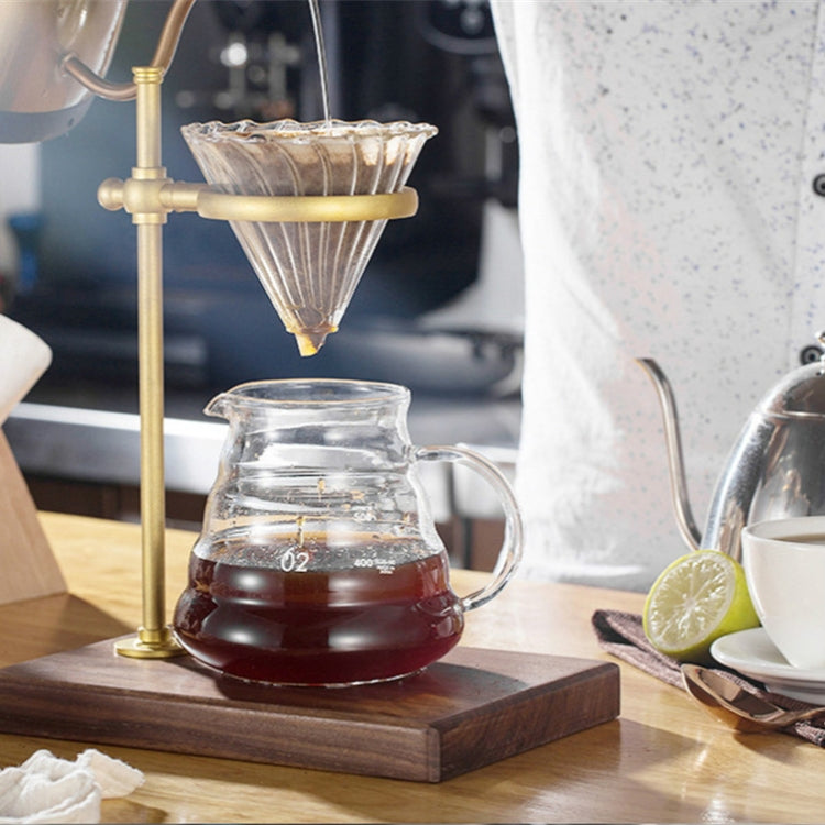 ที่วางกรองกาแฟแบบมือจับฐานไม้ ปรับที่วางกรองได้ ยางไม้, ไม้สปาเดิล