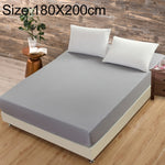 ผ้าคลุมที่นอนเรียบ ป้องกันที่นอน ผ้าปูที่นอนแบบฟิต ขนาด 180x200 ซม., 150x200 ซม.