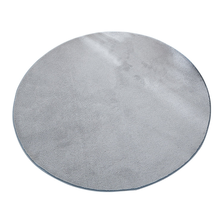 KSolid Round Carpet Soft Fleece Mat Anti-Slip Area Rug Kids Bedroom Door Mats, Diameter: 140cm, Diameter: 160cm
