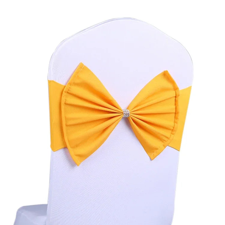 Spandex Chair Sash fit all chair Wedding Chair Sashes Bow Elastic Chair Ribbon Back Tie Bands for Wedding Party Ceremony Banquet, TBD0324630401A, TBD0324630401B, TBD0324630401C, TBD0324630401D, TBD0324630401E, TBD0324630401F, TBD0324630401G            ...
