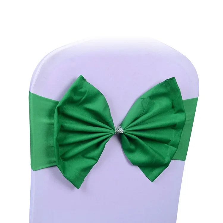Spandex Chair Sash fit all chair Wedding Chair Sashes Bow Elastic Chair Ribbon Back Tie Bands for Wedding Party Ceremony Banquet, TBD0324630401A, TBD0324630401B, TBD0324630401C, TBD0324630401D, TBD0324630401E, TBD0324630401F, TBD0324630401G            ...