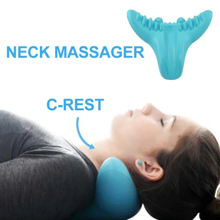หมอนนวดกดจุด C-Rest สำหรับคอ ไหล่ และกล้ามเนื้อ หมอนโฟมหน่วยความจำความหนาแน่นสูง, C-Rest