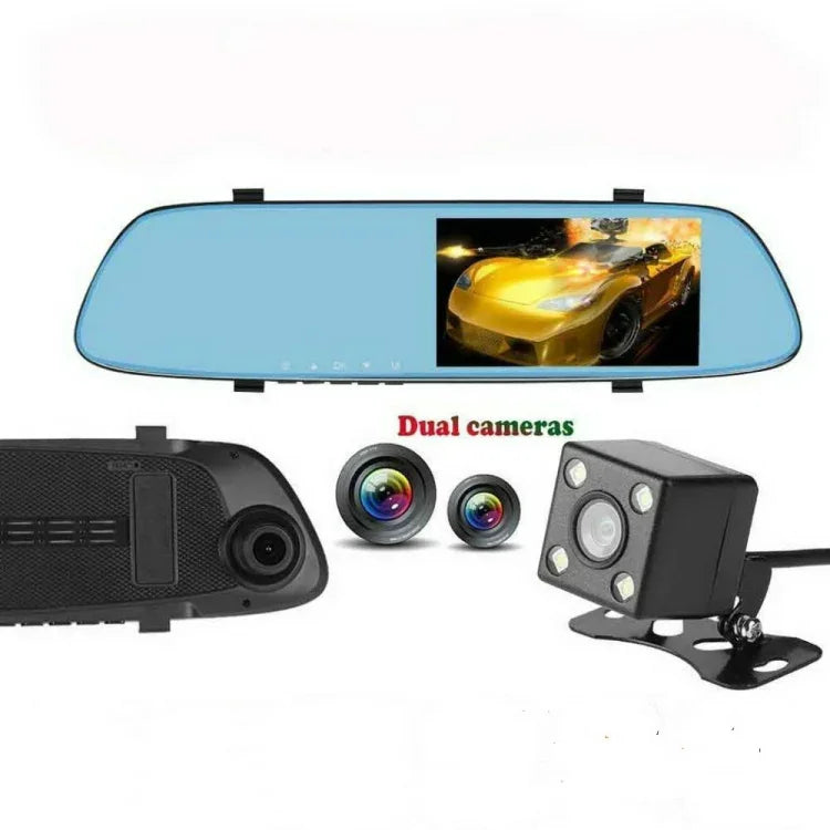 กล้องบันทึกภาพรถยนต์ Anytek T22 จอสัมผัส IPS ขนาด 5 นิ้ว กล้องคู่ FHD 1080P, T22