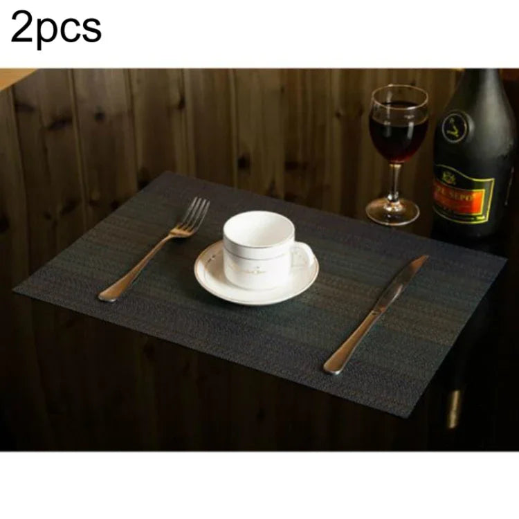 แผ่นรองแก้วและตกแต่งโต๊ะอาหาร 2 ชิ้น ดีไซน์สร้างสรรค์ ขนาด 45x30 ซม.