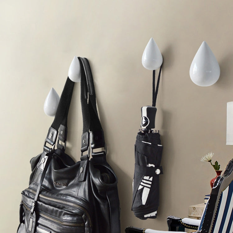 Creative Water Droplets Wall Hooks Home Decoration Resin Mural 3D Coat Hook Single Hooks Wall Hanger, Big Size, Small Size