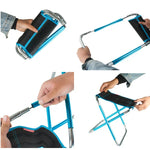 CLS Large 7075 Aluminum Alloy Outdoor Folding Stool Portable BBQ Fishing Folding Chair, Size: 30x25x31cm, CLS Large 7075(Black)