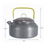 0.8L Portable Outdoor Mountaineering Picnic Aluminum Teapot Kettle Coffee Pot, 0.8L
