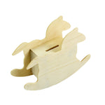Lovely Child DIY Wooden Trojan Piggy Bank, 14.8x11cm