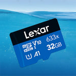 Lexar 633x การ์ดหน่วยความจำ TF โทรศัพท์มือถือความเร็วสูง 32GB สำหรับกล้องบันทึกภาพ, 32GB