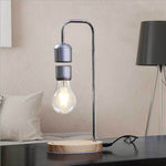 ของเล่นเทคโนโลยีตกแต่งแม่เหล็กลอย 16W โคมไฟลอย LED สำหรับโต๊ะในบ้าน สีดำ