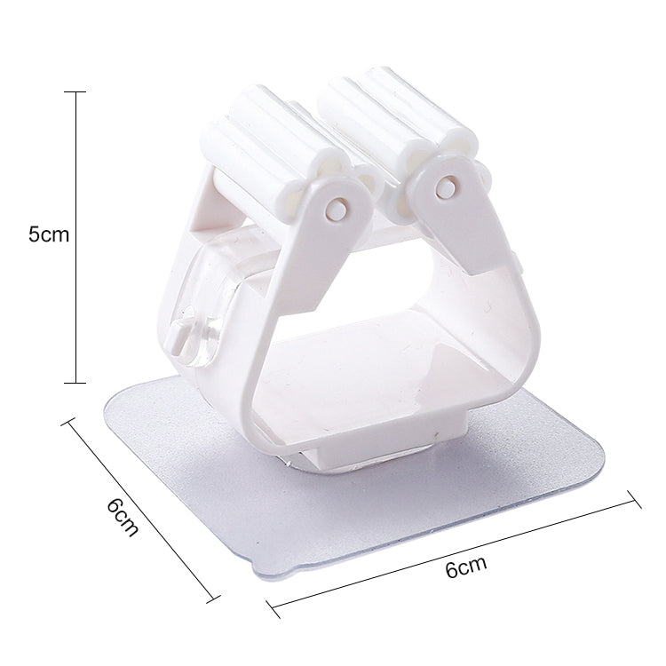 Mop Holder Wall Mounted Organizer Holder Household Kitchen Bathroom Adhesive Storage Broom Hanger Clip Hook Racks