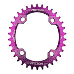 จานโซ่ MTB MOTSUV แบบวงกลม แคบ กว้าง 104BCD ชิ้นส่วนจักรยาน ฟัน 32T, 34T, 36T, 38T แบบจานวงรี 32T, 34T, 36T, 38T