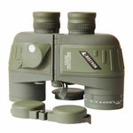 กล้องโทรทรรศน์ Bostron ความละเอียดสูงสำหรับนำทางลอยตัว 10X50 พร้อมเข็มทิศ กันน้ำ วัดระยะ สำหรับมองเห็นในที่แสงน้อย กล้องส่องทางไกลกลางคืน, 10X50