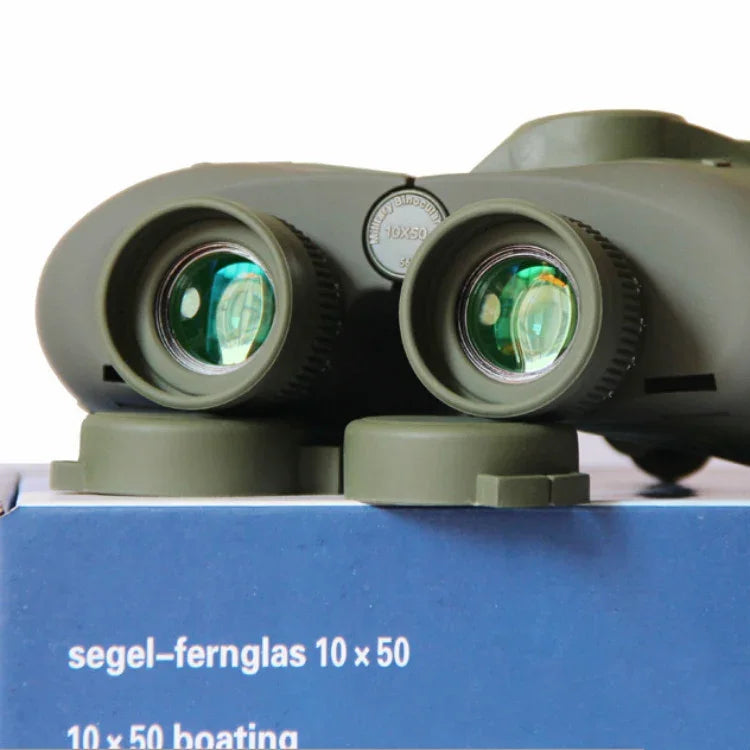 กล้องโทรทรรศน์ Bostron ความละเอียดสูงสำหรับนำทางลอยตัว 10X50 พร้อมเข็มทิศ กันน้ำ วัดระยะ สำหรับมองเห็นในที่แสงน้อย กล้องส่องทางไกลกลางคืน, 10X50