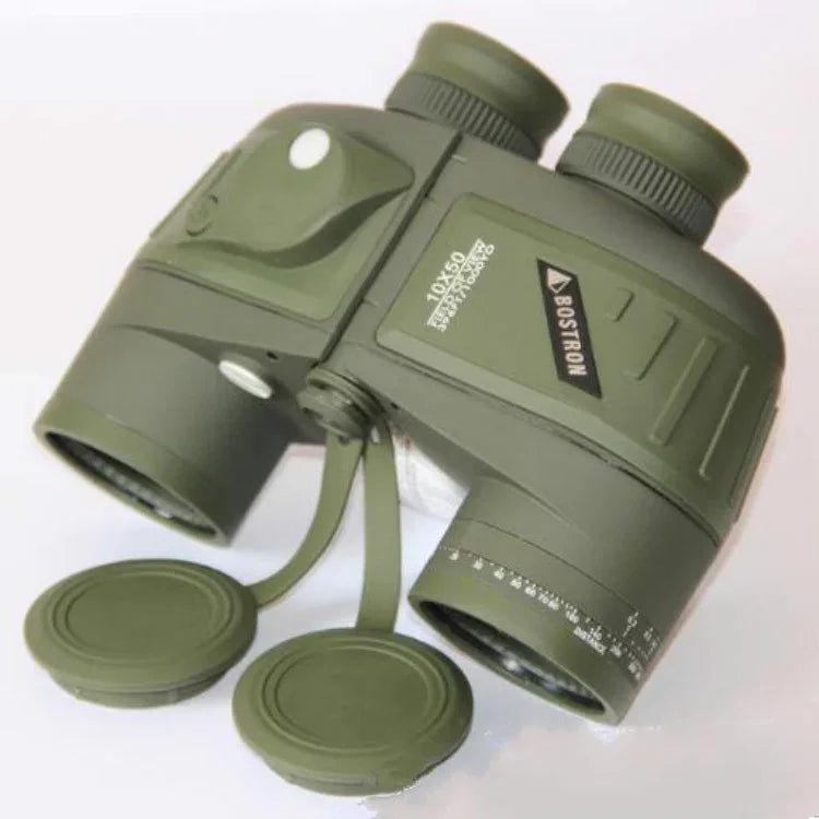 กล้องโทรทรรศน์ Bostron ความละเอียดสูงสำหรับนำทางลอยตัว 10X50 พร้อมเข็มทิศ กันน้ำ วัดระยะ สำหรับมองเห็นในที่แสงน้อย กล้องส่องทางไกลกลางคืน, 10X50
