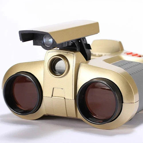 Children Night Vision Device 4X30 Binoculars with Lights Adjustable Focus Telescope, 4X30
